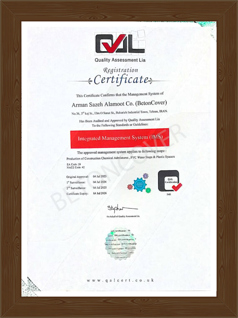 betoncover certificate